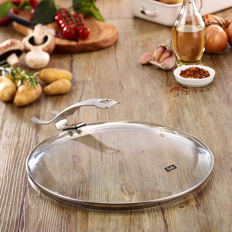 Fissler Premium Quality Glass Lid for Frying Pans - 28 cm Ø with Stainless Steel Rim - Image 2
